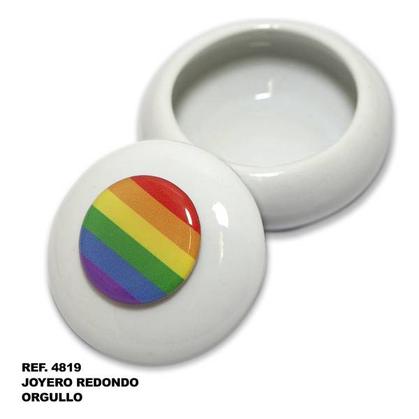 JOYERO REDONDO CON BANDERA LGBT